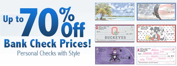 Up to 70% Off Bank Check Prices! Personal Checks with Style